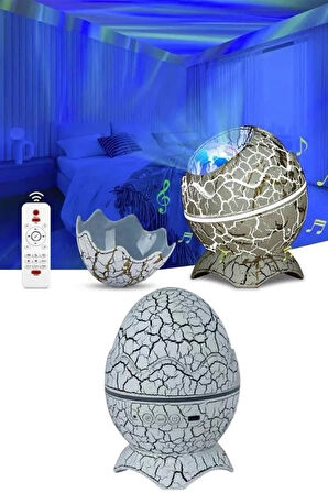 CEYLAN ADAM Gece Lambası Yumurta Işık Speaker Yeni Nesil Dinozor Yumurtası Görünümlü