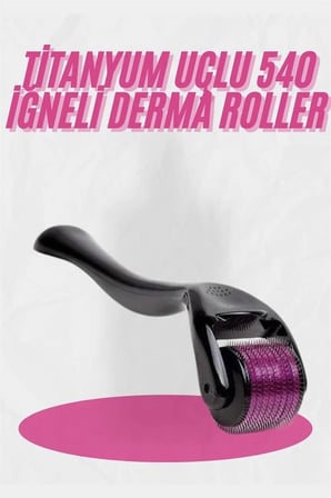 Mey İthalat® Dermaroller Titanyum 540 Iğneli 1 Mm Saç Kaş Sakal Serum Kullanıma Uygun