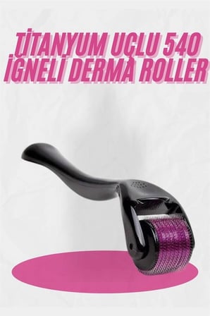 Mey İthalat® Dermaroller Titanyum 540 Iğneli 1 Mm Saç Kaş Sakal Serum Kullanıma Uygun