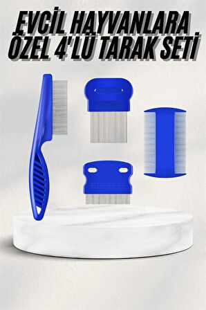 CEYLAN ADAM Tüy Fırçası Bit Tarağı Seti Evcil Hayvan Tüy Toplayıcı Bit Pire Önleyici Tarak