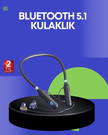 Ergonomik Tasarımlı IPX4 Suya Dayanıklı Bluetooth Kulaklık