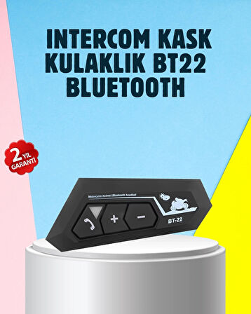CEYLAN ADAM BT22 Motosiklet Kask İçi Bluetooth Kulaklık İnterkom Destekli