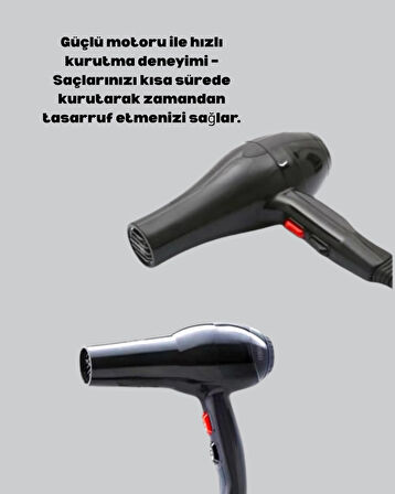 CEYLAN ADAM Tüm Saç Tipleri İçin 2200W Güçlü Fön Makinesi