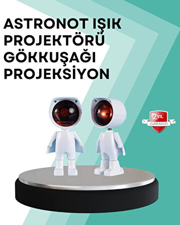 CEYLAN ADAM 360° Ayarlanabilir Başlıklı Astronot Gece Lambası