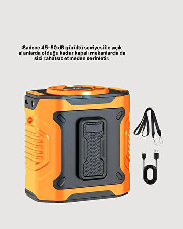 CEYLAN ADAM 5000mAh Şarjlı Soğutma Fanı Taşınabilir