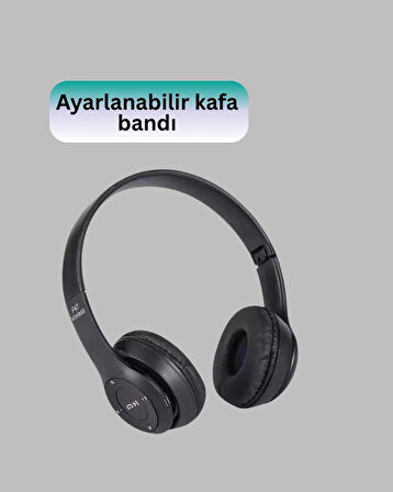 CEYLAN ADAM Bluetooth 5.0 Kablosuz Kulak Üstü Kulaklık | Stereo Ses ve Katlanabilir Tasarım