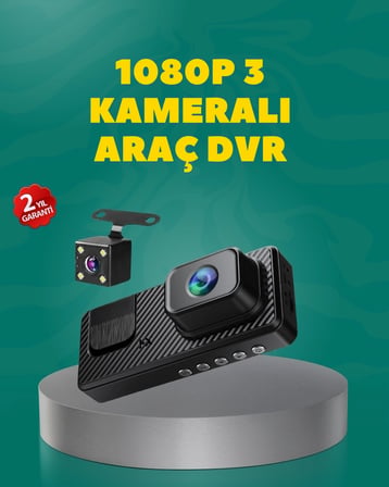 Mey İthalat® Full HD 1080P Araç Kamerası | Gece Görüşlü, Döngü Kayıt ve Geri Görüş