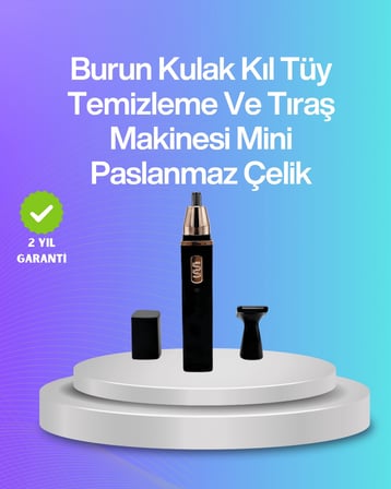 Mey İthalat® Sessiz çalışan tüy düzeltici burun ve kulak makinesi