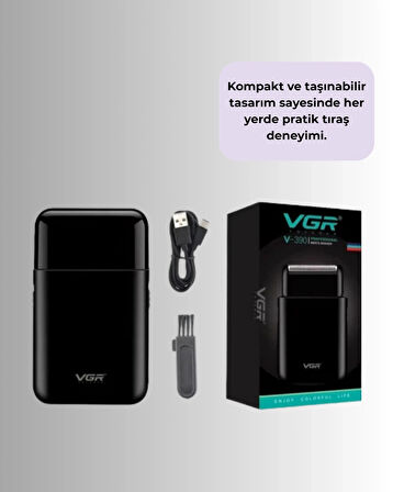 CEYLAN ADAM Kart Tasarımlı Şarjlı Tıraş Makinesi | 2 Başlıklı Hassas Kesim