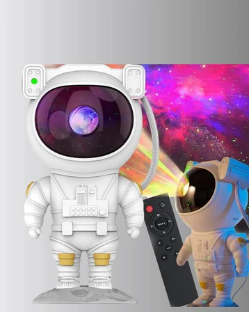 Mey İthalat Astronot Şekilli Galaxy Projeksiyon Lambası Nebula Efektli Dekoratif Lamba