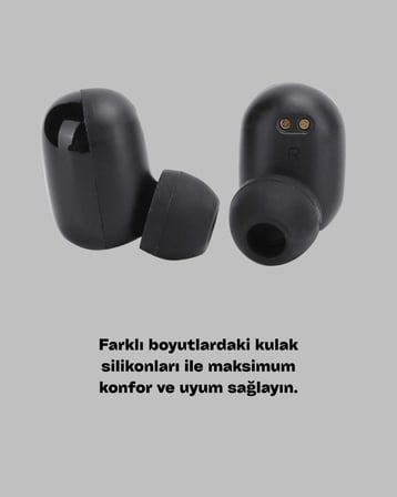 Bluetooth V5.0 Parmak Dokunmatik Kontrol Kablosuz Kulaklık Şarj Kutulu Model