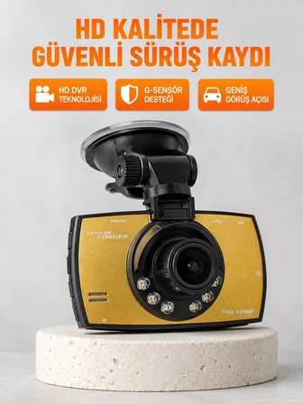 Mey İthalat Araç Ön Kamera Full HD Kayıt ve G Sensor Özellikli