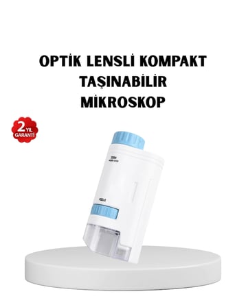 Mey İthalat® LED Işıklı Mikroskop 80X–200X Zoom Eğitici Bilim Seti ve Taşınabilir