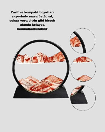 CEYLAN ADAM Zarif Cam Kum Saati – Ofis, Ev ve Raf Dekoru için Estetik Tasarım