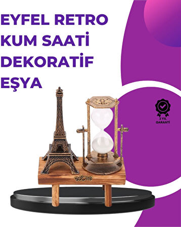 CEYLAN ADAM Ev, Ofis ve Kafeler İçin Retro Ahşap Kum Saati Dekorasyonu