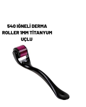 Mey İthalat® Ev Tipi Mikro İğneli Cilt Bakım Aleti - 1 mm Titanyum Roller