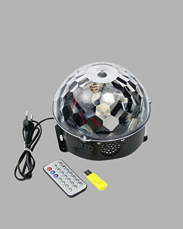 CEYLAN ADAM RGB LED Disko Topu Projektör – Ev Partileri, Doğum Günleri ve Eğlence İçin Işık Şovu