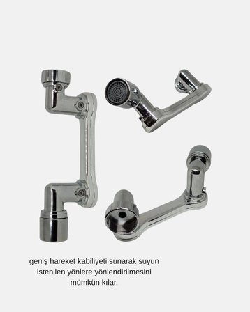 Dönebilir Musluk Başlığı – Lavabo Temizliği ve El-Yüz Yıkamada Maksimum Rahatlık