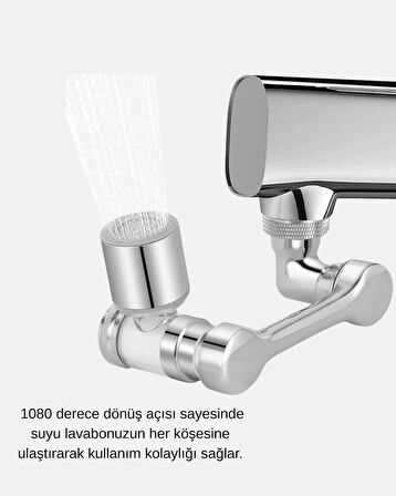 CEYLAN ADAM Dönebilir Musluk Başlığı – Lavabo Temizliği ve El-Yüz Yıkamada Maksimum Rahatlık