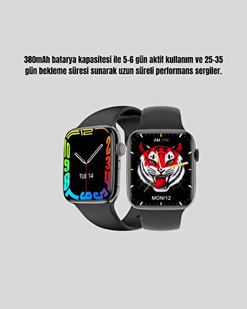 CEYLAN ADAM 1.9 İnç Akıllı Saat – Bluetooth 5.0, Kablosuz Şarjlı, IP68 Su Geçirmez Akıllı Saat