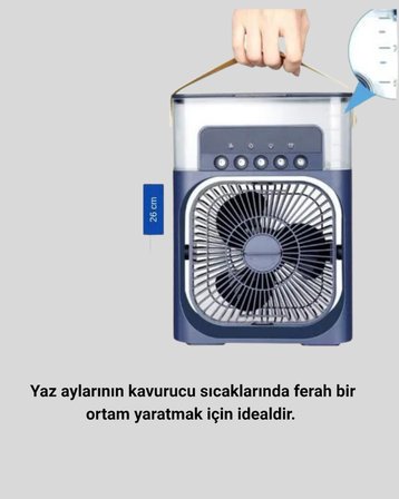 Mey İthalat Turbo Fan Teknolojili Sessiz ve Güçlü Soğutma Masası Vantilatör