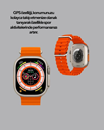 CEYLAN ADAM Kordonlu Akıllı Saat – Sesli Görüşme, GPS, Nabız ve Uyku Takibi