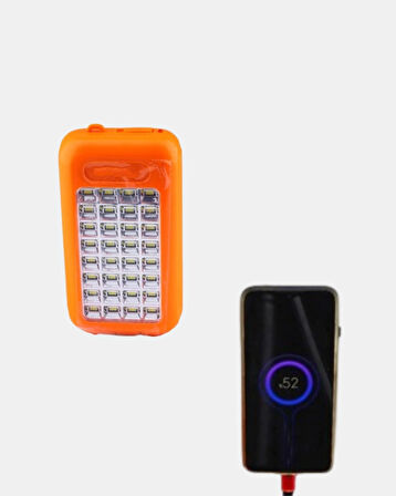 CEYLAN ADAM Güneş Enerjili Powerbank 10000 mAh LED Işıklı