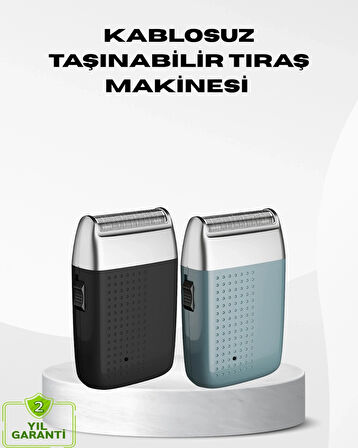 CEYLAN ADAM Kablosuz Şarjlı Sakal Tıraş Makinesi – Kuru Kullanım, Uzun Pil Ömrü