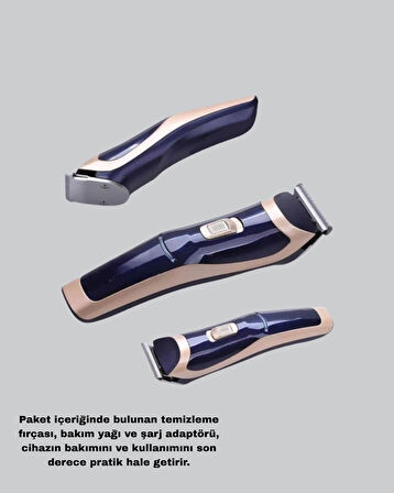 CEYLAN ADAM Profesyonel Şarjlı Saç ve Sakal Kesme Makinesi – Unisex, 12 mm Ayarlanabilir Başlık