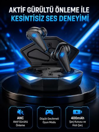 Mey İthalat Profesyonel Bluetooth 5.0 Kulaklık – Dokunmatik Kontrol, 3D Surround Ses