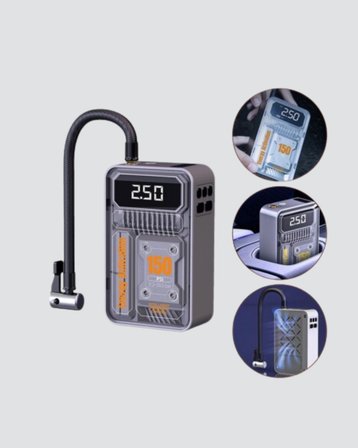 Mey İthalat® 150 PSI Kablosuz Şarjlı Hava Pompası – LED Ekranlı ve Otomatik Kapanma Özellikli