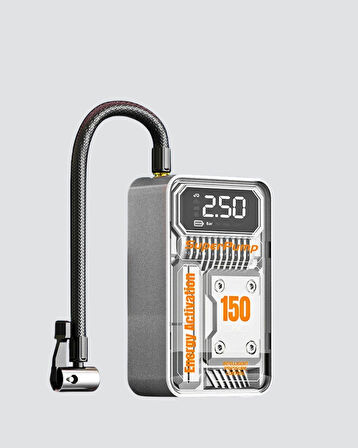 CEYLAN ADAM Taşınabilir Kablosuz Hava Pompası – 150 PSI Güçlü Basınç ve 6000mAh Şarjlı
