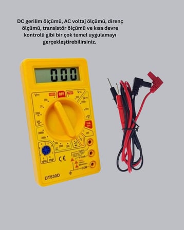 Mey İthalat LCD Ekranlı Dijital Ölçü Aleti Ev ve Atölye Kullanımı Yeni Nesil