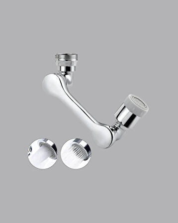 CEYLAN ADAM Döner Musluk Başlığı Çok Açılı Robotik Kol Su Tasarruflu