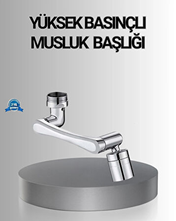 CEYLAN ADAM 1080° Dönebilen Musluk Başlığı Robotik Kol Havalandırıcı Çok Yönlü Su Yönlendirme
