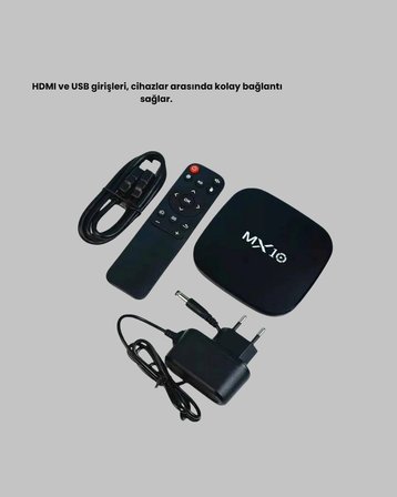 Mey İthalat® Android 4K TV Box – Wi-Fi, Bluetooth, Dolby Ses, 60 FPS Ultra HD