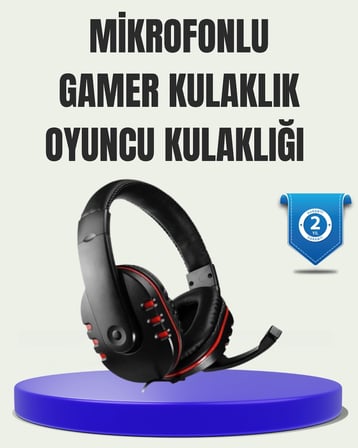 Stereo Gaming Kulaklık – Yüksek Ses Kalitesi, Ergonomik Yapı