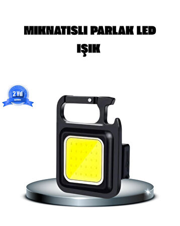 CEYLAN ADAM LED Mini Anahtarlık Fener – 1000 Lümen Güçlü Işık ve USB Type-C Şarjlı