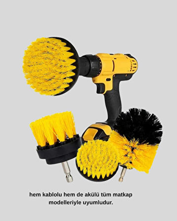 CEYLAN ADAM 3 Parça Matkap Fırça Temizlik Seti – Her Yüzey İçin Güçlü ve Pratik Çözüm