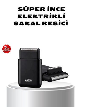 CEYLAN ADAM Elektrikli Tıraş Makinesi Çift Başlıklı Ultra İnce Tasarım