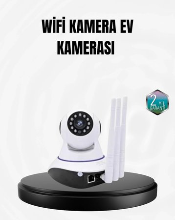 Mey İthalat® Akıllı IP Güvenlik Kamerası – 1080P HD, Gece Görüşlü, Hareket Algılamalı