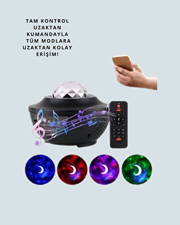 CEYLAN ADAM Müzik Ritimli Işık Değişimi & Dönen Dalga Efekti – Galaxy Projektör