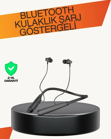 Mey İthalat Y12 Bluetooth Kablosuz Kulaklık LCD Pil Ekranı, Kompozit Diyafram, Dokunmatik Panel