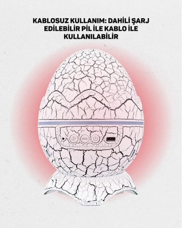 Yüksek Çözünürlüklü LED Galaksi Projektör + 19 Sesli Uyku Makinesi