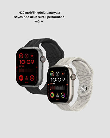 CEYLAN ADAM Kablosuz Şarjlı Akıllı Saat Bluetooth Arama Bildirim Destekli Uzun Pil Ömürlü