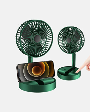 CEYLAN ADAM Şarjlı Mini Fan Katlanabilir 3 Hız Ayarlı Taşınabilir Tasarımlı