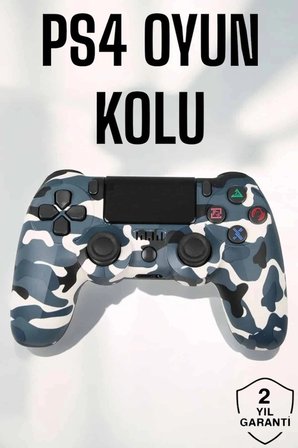 Mey İthalat® PS4 Oyun Kolu Kamuflaj Desenli Joystick
