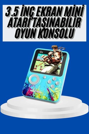 Mey İthalat® Çocuklara Özel 4K HD Retro Oyun Konsol El Atari Taşınabilir 500 Oyunlu