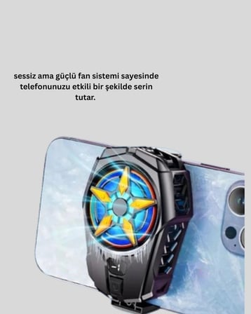 Yarı İletken Telefon Soğutucu Dijital Ekranlı Telefon Fanı
