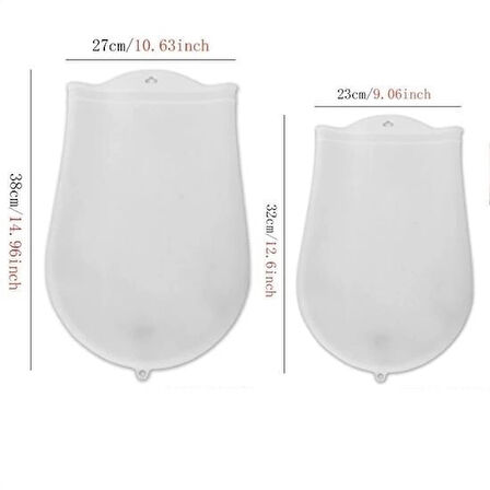 CEYLAN ADAM  Orta Hamur Torbası Silikon Şeffaf Hamur Yoğurma Torbası Ekmek Makarna Mantı  Hamuru Kolay Yo